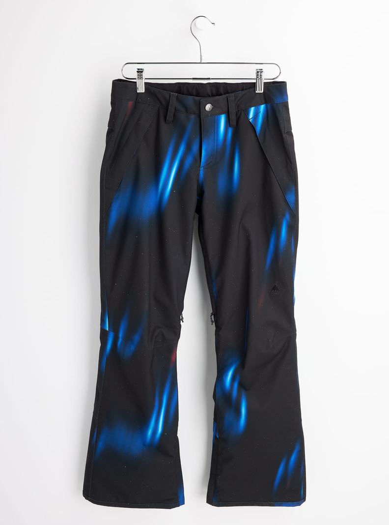 Black / Blue Burton Society Women's Ski Pants | IBQZJP740