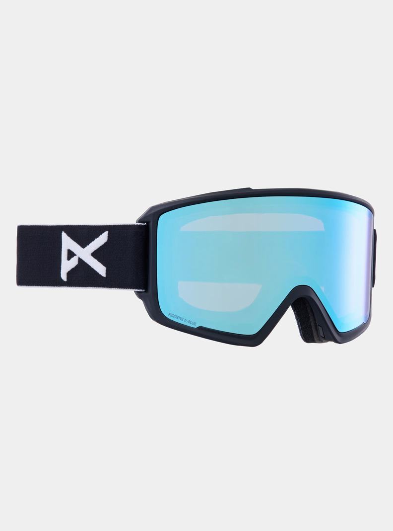 Black / Blue / Pink Burton Anon M3 Goggles + Bonus Lens + MFI® Face Mask Men's Ski Goggles | COXUQY175