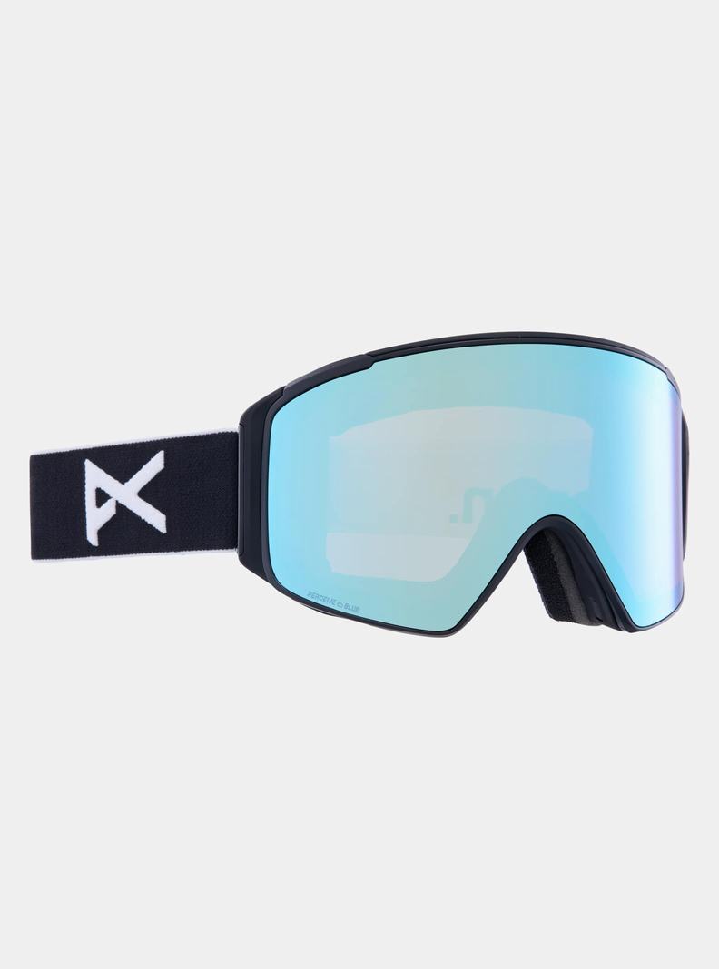 Black / Blue / Pink Burton Anon M4S Goggles (Cylindrical) + Bonus Lens + MFI® Face Mask Men's Ski Goggles | GDNHKS093