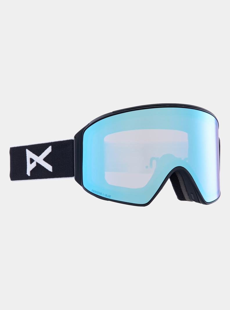 Black / Blue / Pink Burton Anon M4 Goggles (Cylindrical) + Bonus Lens + MFI® Face Mask Women's Ski Goggles | EROPMN849