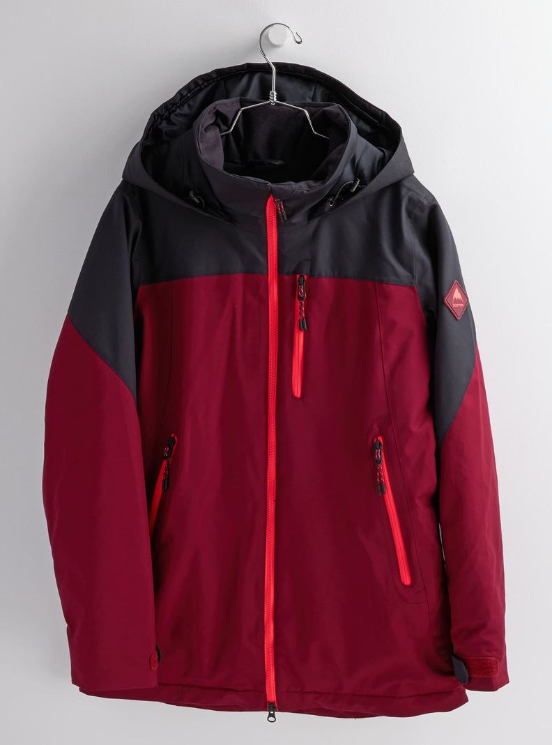 Black / Burgundy Burton Lelah Women's Ski Jackets | RVGEMO632