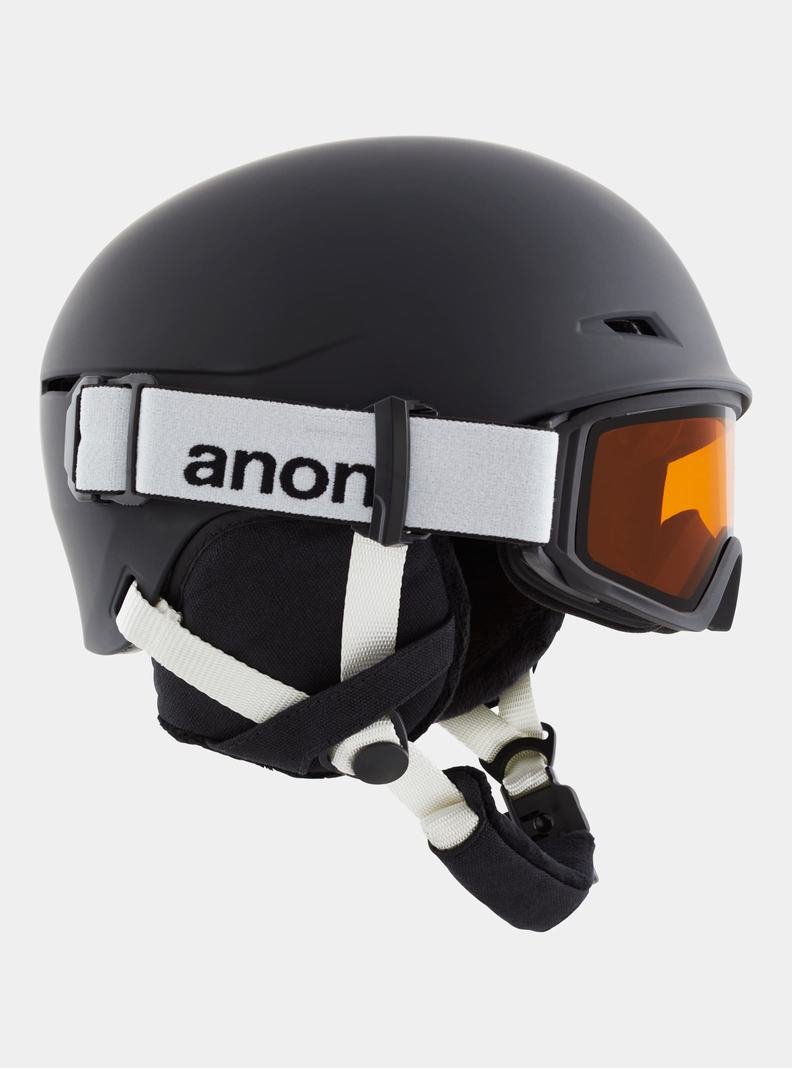 Black Burton Anon Define Kids' Snowboard Helmets | UWFZEM317