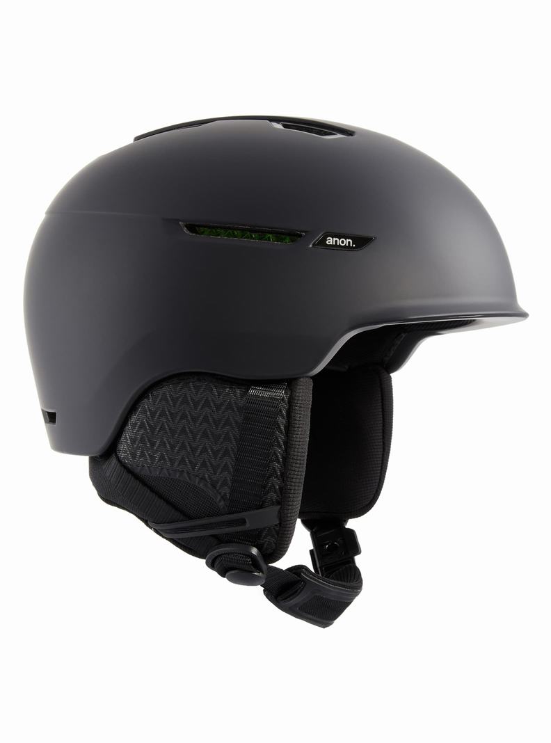 Black Burton Anon Logan WaveCel Men's Snowboard Helmets | NCOWDE467