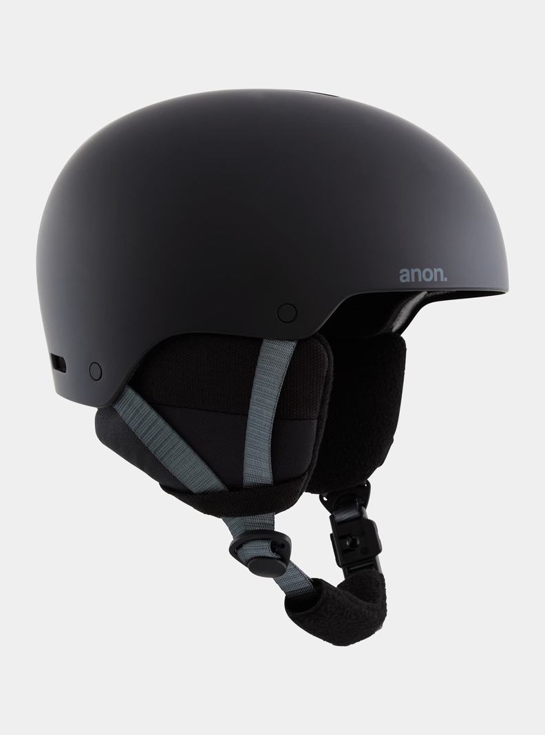 Black Burton Anon Rime 3 Kids' Snowboard Helmets | OMVZYC392