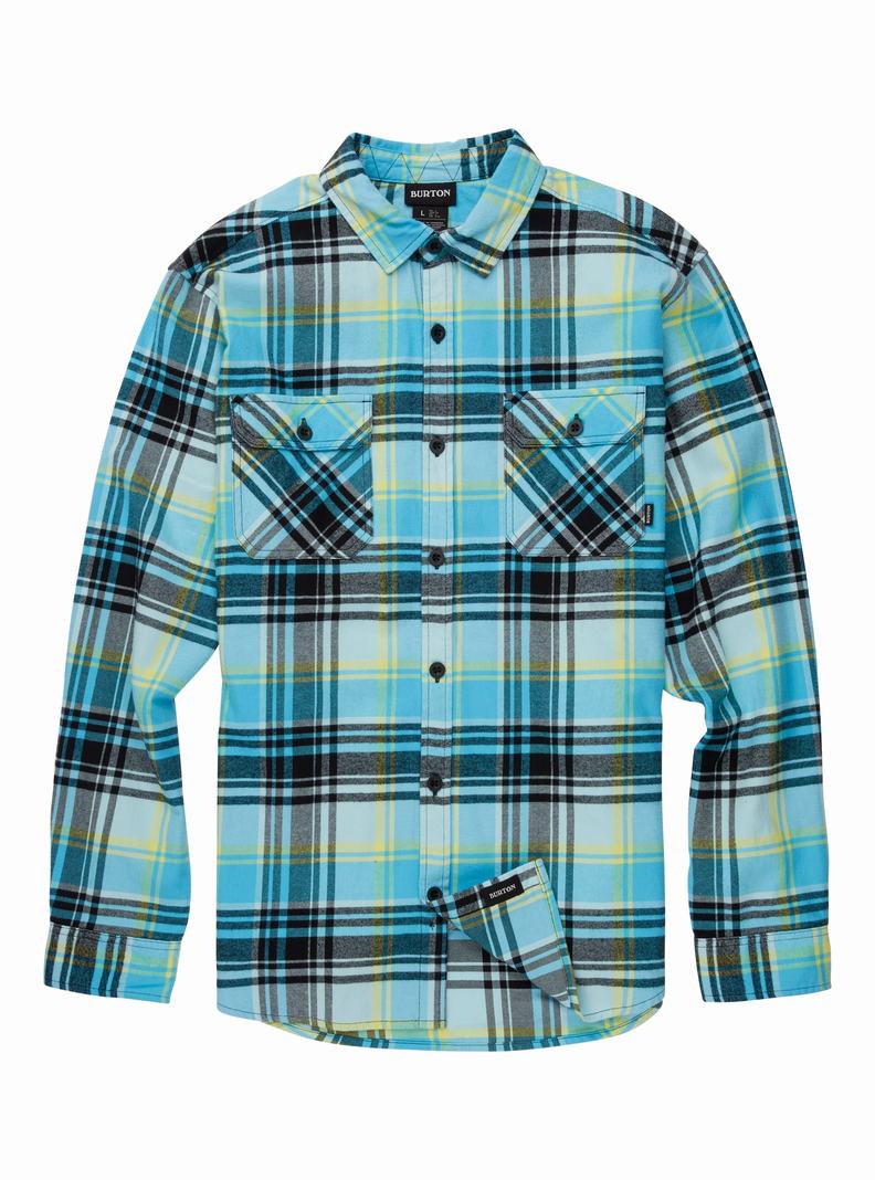 Black Burton Brighton Flannel Men's Shirts | LVDMAZ276