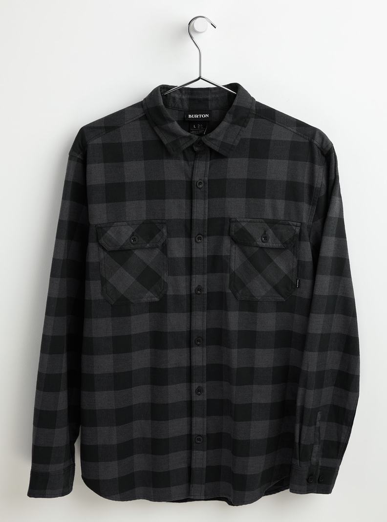 Black Burton Brighton Flannel Men's Shirts | YWLFXU017