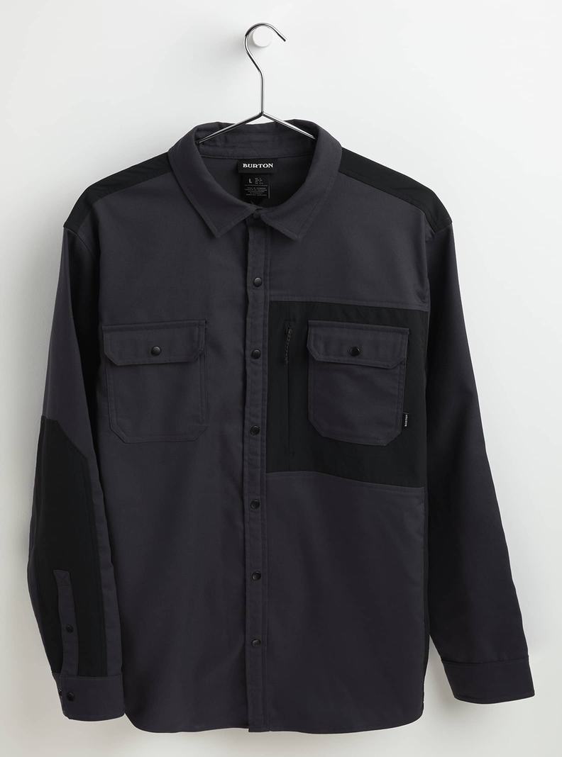 Black Burton Brighton Performance Flannel Men's Shirts | MQRPHW253