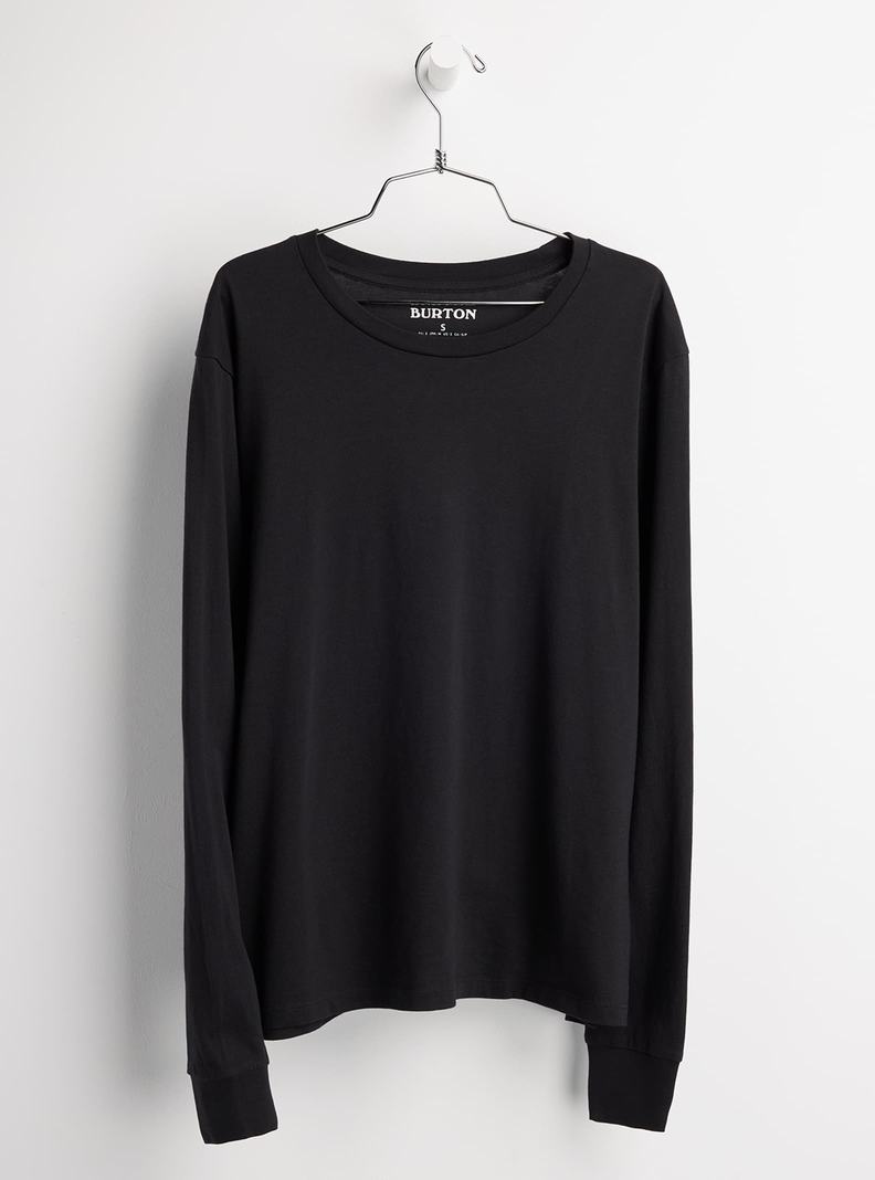 Black Burton Classic Blank Long Sleeve Women's T-Shirts | XLCGNB570