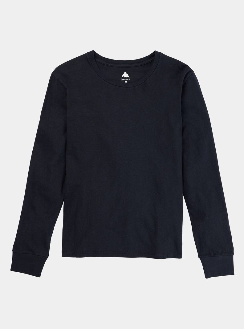 Black Burton Classic Long Sleeve Women's T-Shirts | RNMEIT207