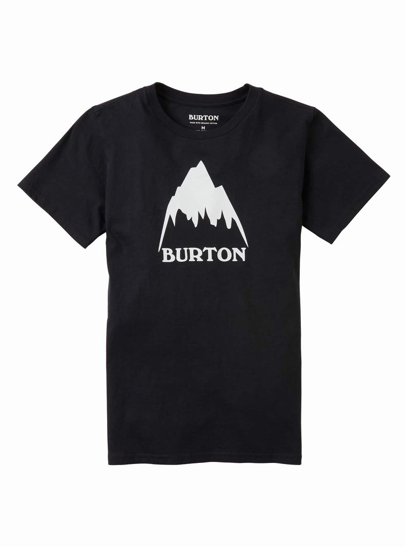 Black Burton Classic Mountain High Short Sleeve Kids' T-Shirts | ZCRJQD908