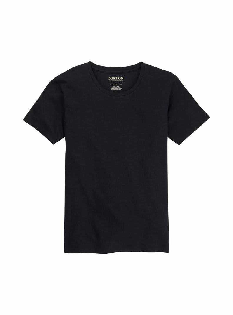 Black Burton Classic Short Sleeve Women's T-Shirts | PJNZSL109