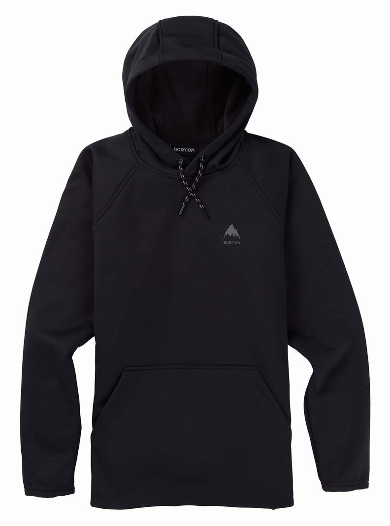 Black Burton Crown Weatherproof Pullover Fleece Women's Sweatshirts | BIMFEJ096