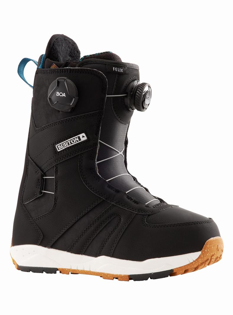 Black Burton Felix BOA® Women's Snowboard Boots | IUQLOR184