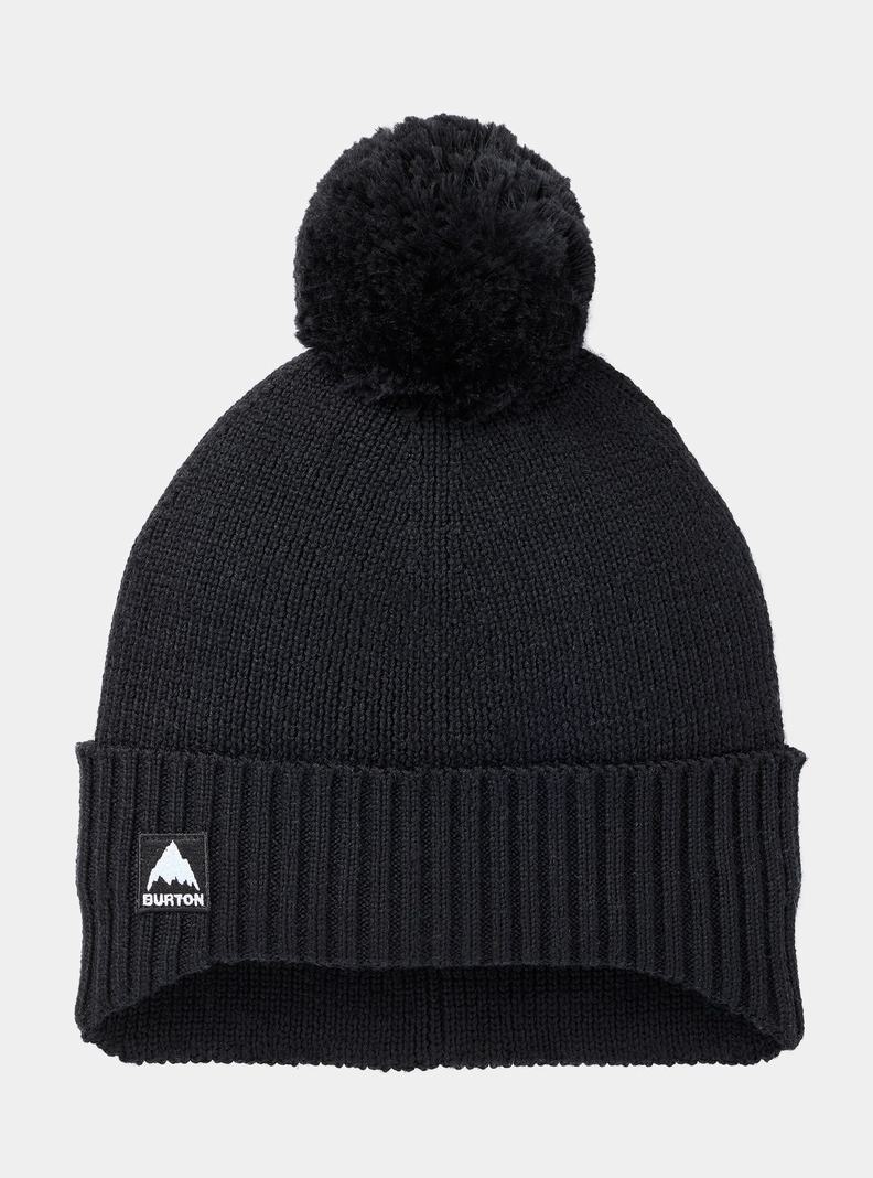 Black Burton Fleece-Lined Earflap Men's Beanie | MOSKWI056