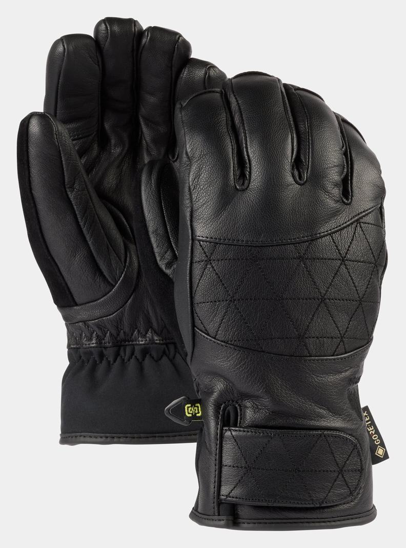 Black Burton GORE-TEX Leather Gondy Women's Ski Gloves | QLJEUX210