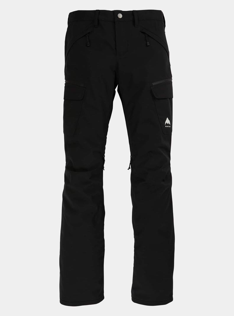 Black Burton Gloria Stretch 2L (Short) Women's Ski Pants | MQGWHX731