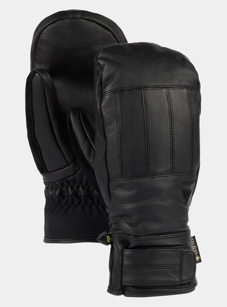 Black Burton Gondy GORE-TEX Leather Men's Ski Mittens | SIUKFD176