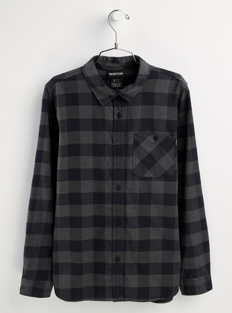 Black Burton Grace Long Sleeve Flannel Women's Shirts | QOCTPL695