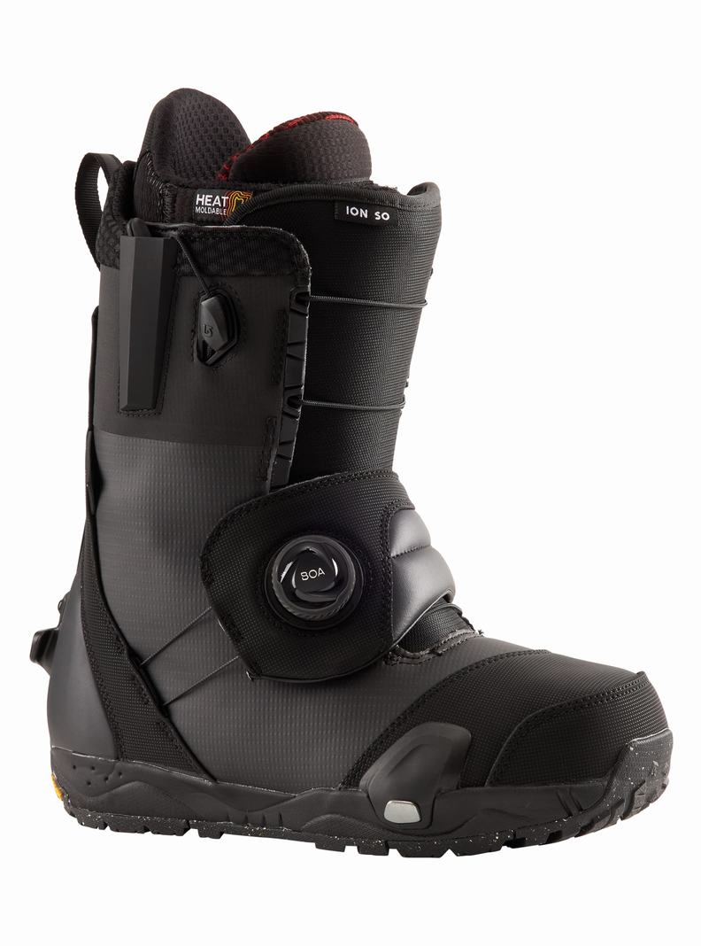 Black Burton Ion Step On® Men's Snowboard Boots | LKQVPT984