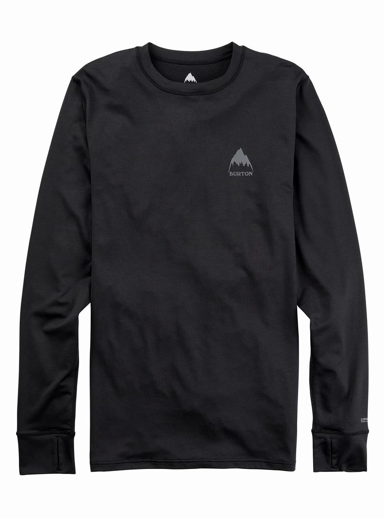 Black Burton Lightweight X Men's Base Layer Top | JRHNOY734