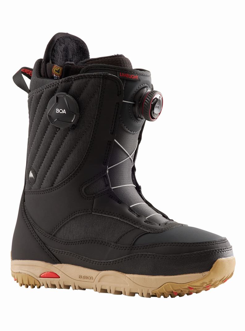 Black Burton Limelight BOA® Wide Women's Snowboard Boots | CYKNTP042