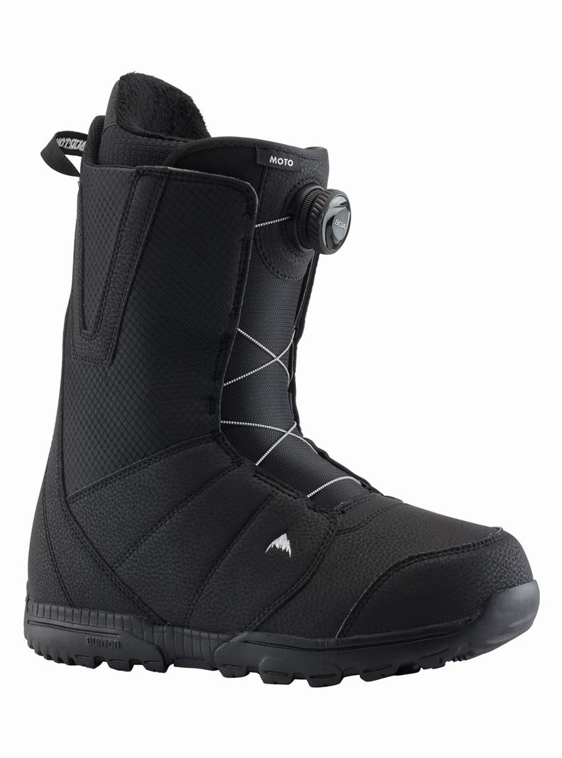 Black Burton Moto BOA® (Wide) Men's Snowboard Boots | UCFNXT697