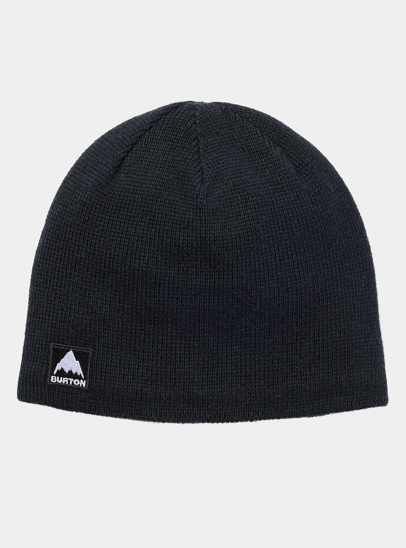 Black Burton Mountain High Fleece-Lined Kids' Beanie | XDICUS452