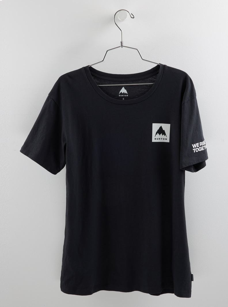 Black Burton Mountain Mark Short Sleeve Women's T-Shirts | DMHACE685