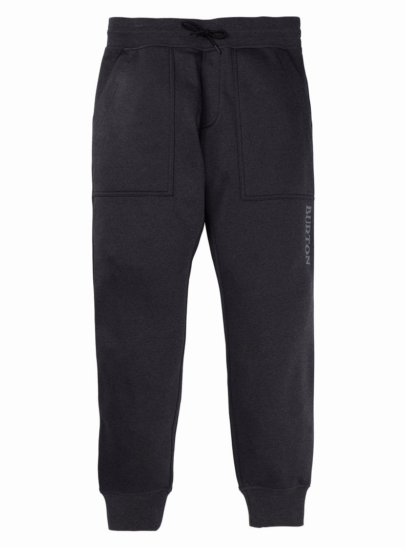 Black Burton Oak Fleece Men's Pants | ERKVHL539