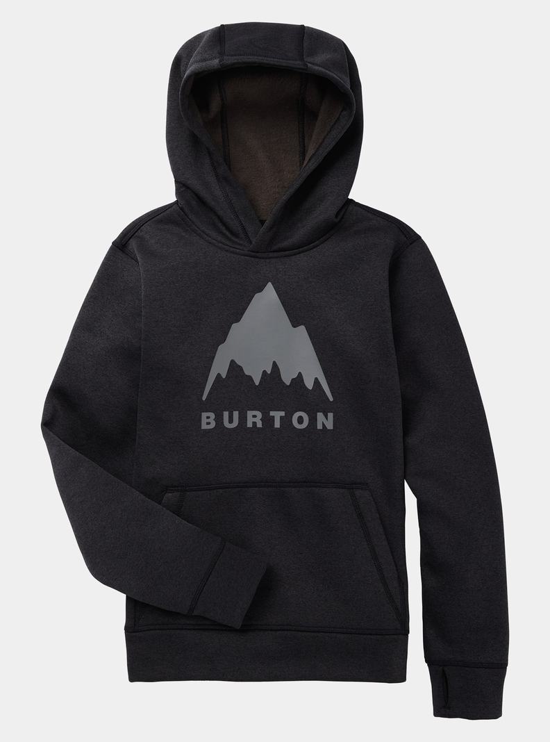 Black Burton Oak Pullover Kids' Hoodies | IDHQEF175