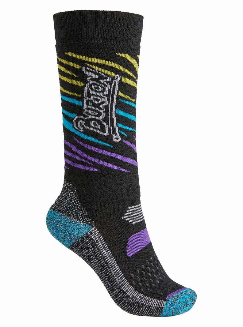 Black Burton Performance Midweight Kids' Socks | DAIJSG430