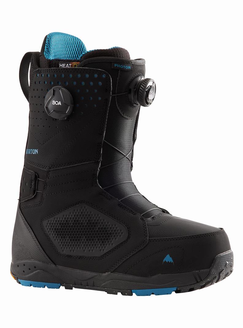 Black Burton Photon BOA® (Wide) Men's Snowboard Boots | RUQOSH198