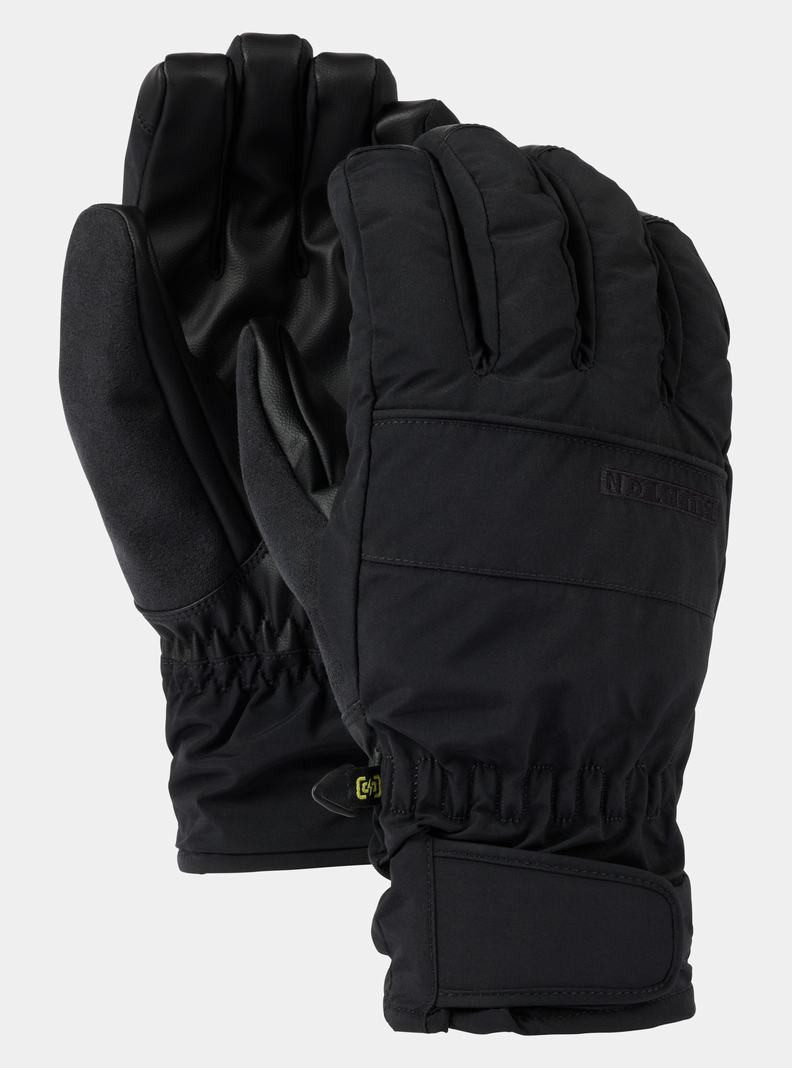 Black Burton Profile Under Men's Ski Mittens | WBHYIM791