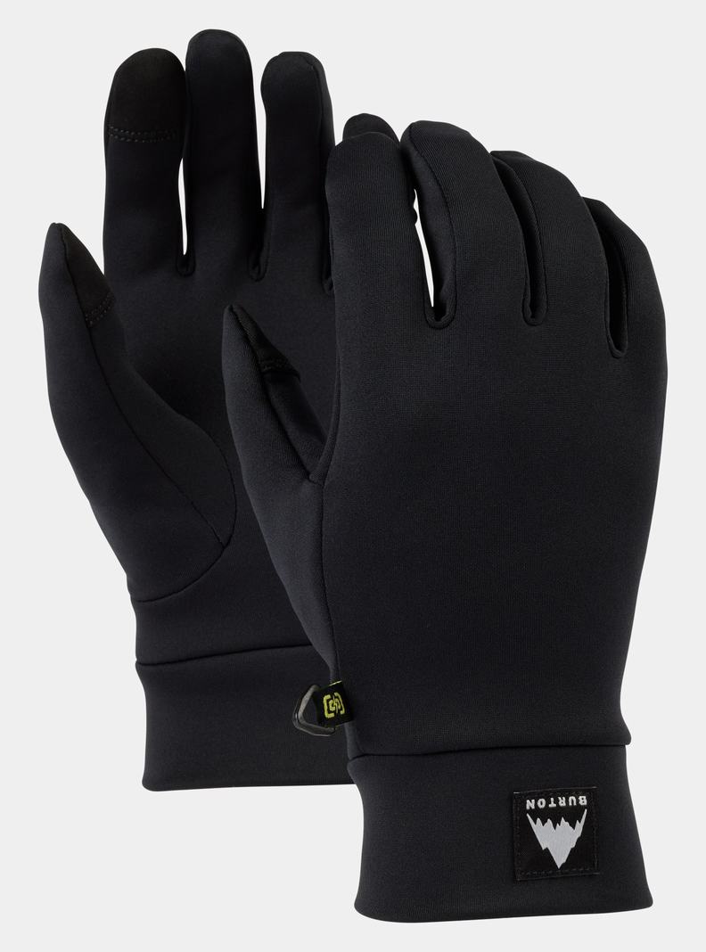 Black Burton Screen Grab® Glove Liner Men's Ski Gloves | ZRAQVO036