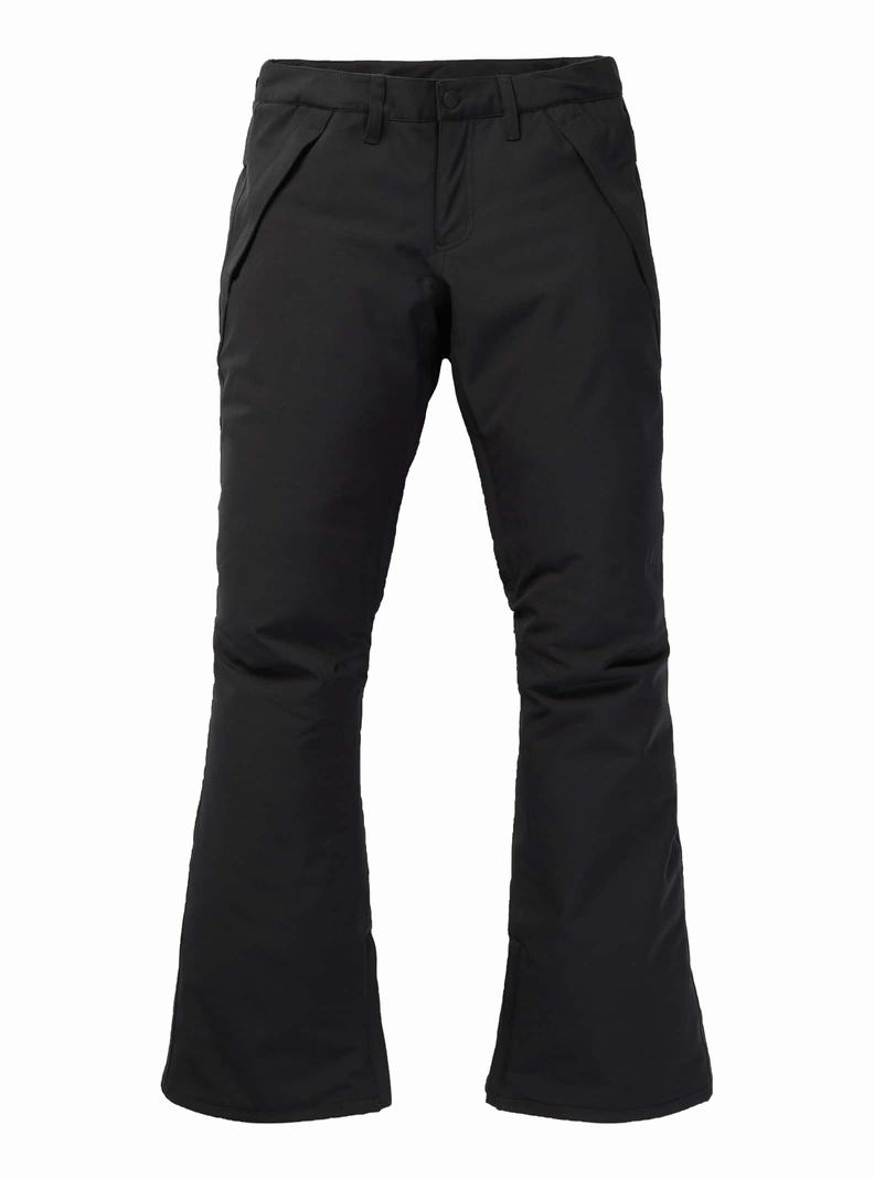 Black Burton Society - Short Women's Ski Pants | DMRIHU418