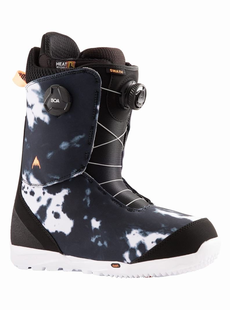 Black Burton Swath BOA® Men's Snowboard Boots | VZMGJP038