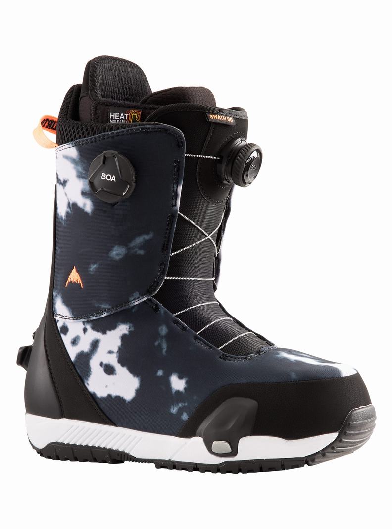 Black Burton Swath Step On® Men's Snowboard Boots | MBPUCD596