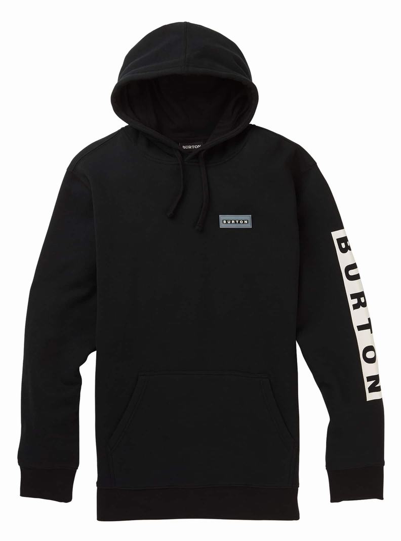 Black Burton Vault Pullover Men's Hoodies | ZKXGLM190