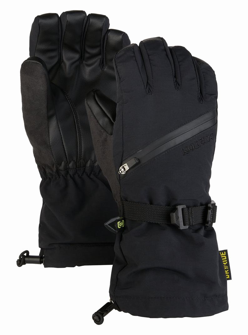 Black Burton Vent Kids' Ski Gloves | VHNYSW067