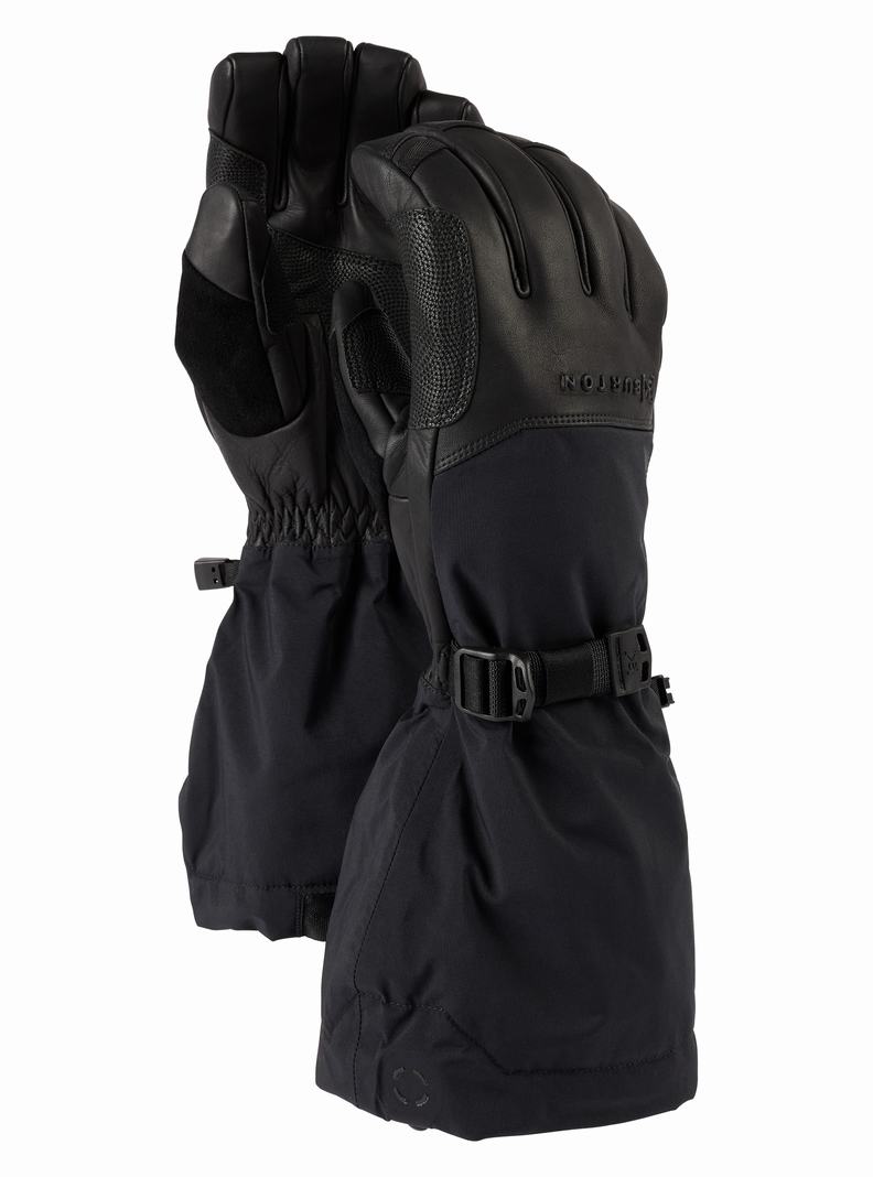 Black Burton [ak] Expedition GORE-TEX Men's Ski Gloves | KWDAEM593