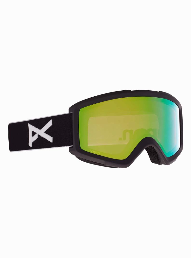 Black / Green Burton Anon Helix 2.0 Low Bridge Fit Women's Ski Goggles | DSEXWK087