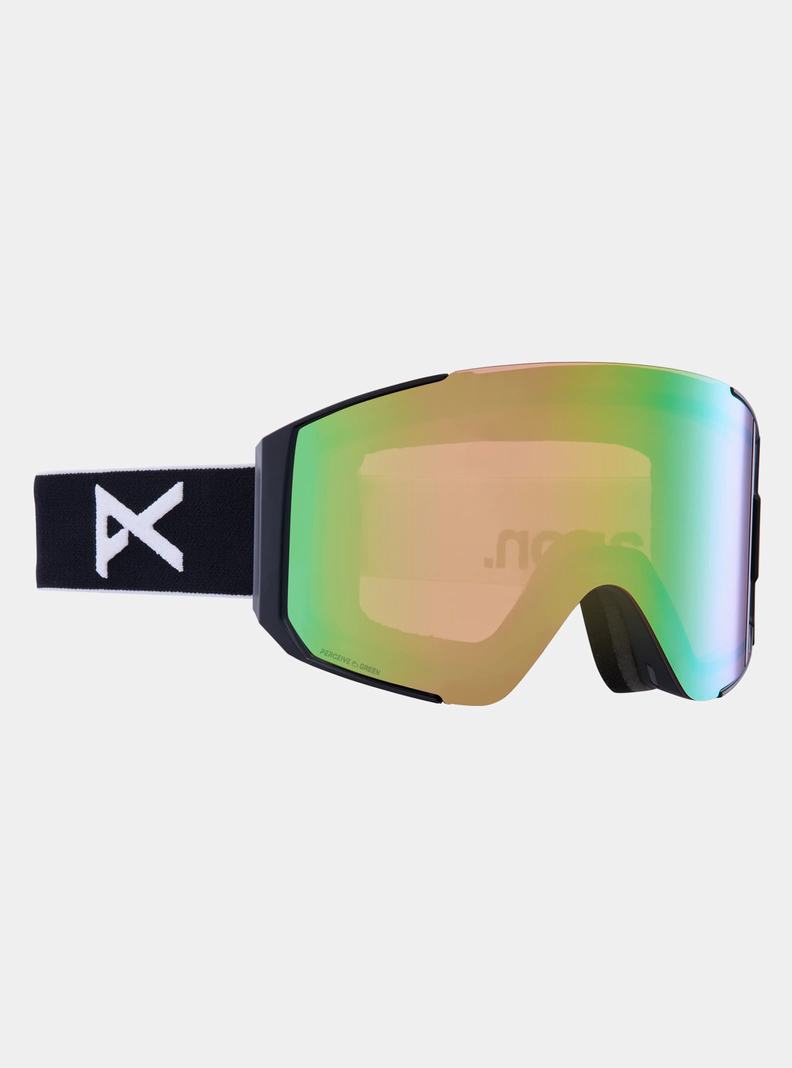 Black / Green / Pink Burton Anon Sync Low Bridge Fit Goggles + Bonus Lens Women's Ski Goggles | IFUKWG417