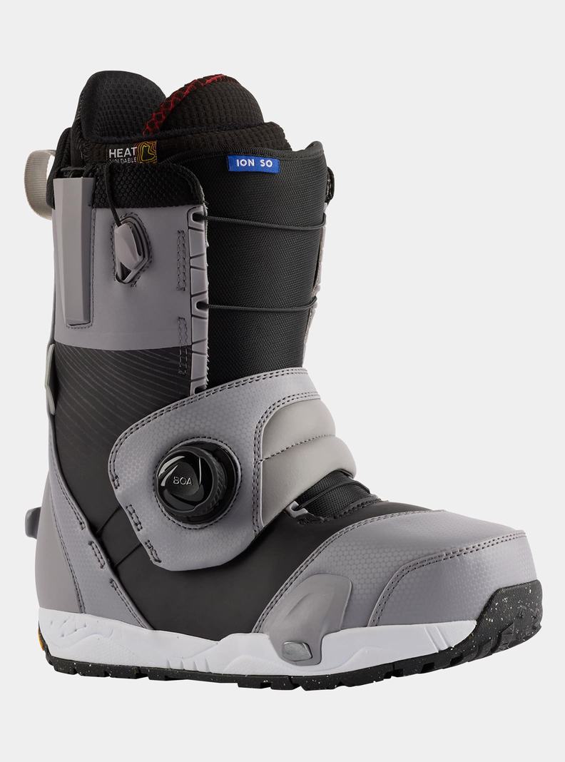 Black / Grey Burton Ion Step On® Men's Snowboard Boots | NQCMEJ761