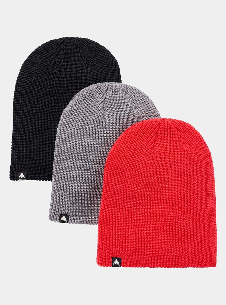 Black / Grey / Pink Burton Recycled DND (3 Pack) Kids' Beanie | ZYWTUH687