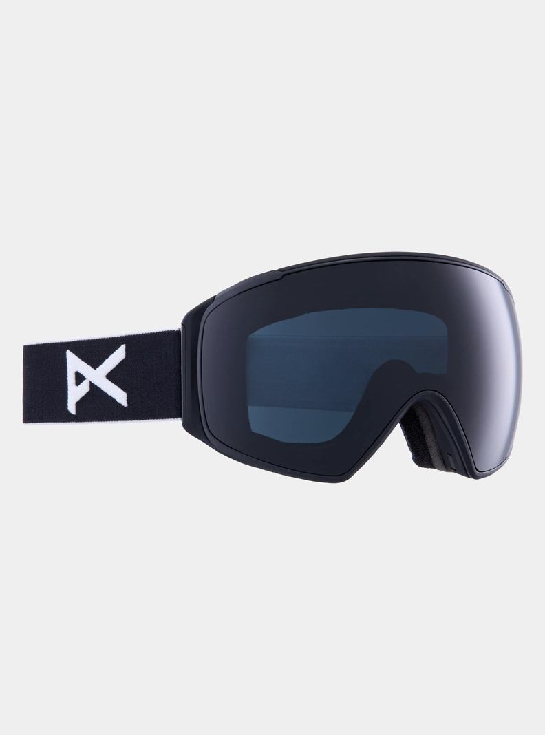 Black / Purple / Burton Anon M4S Low Bridge Fit Goggles (Polarized Toric) + Bonus Lens Men's Ski Goggles | KDBYCM548