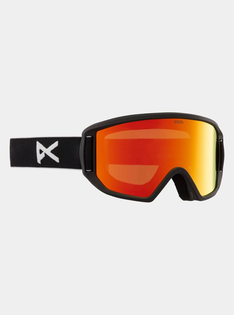 Black / Red / Burton Anon Relapse Jr. Goggles + MFI® Face Mask Kids' Ski Goggles | TOEGNY975