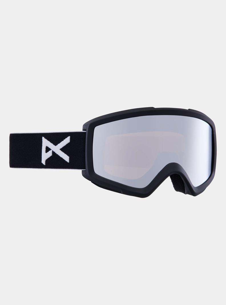 Black / Silver Burton Anon Helix 2.0 Goggles + Bonus Lens Men's Ski Goggles | BHFCTY127