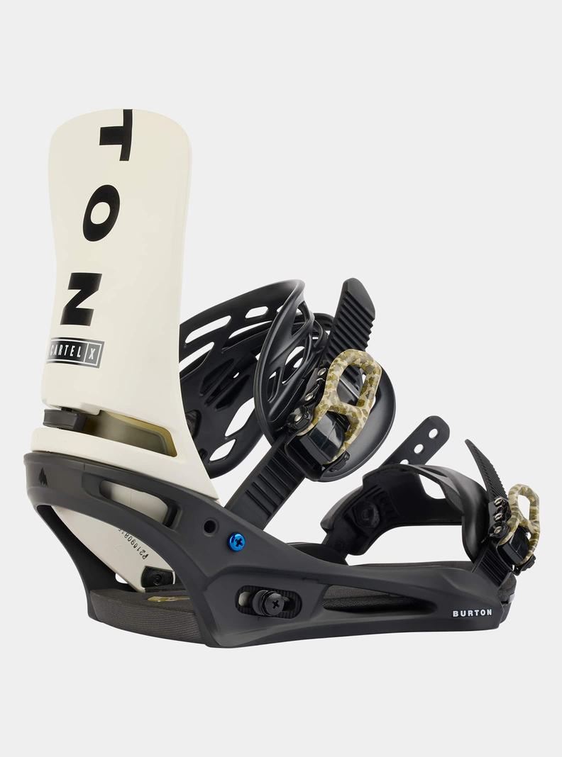 Black / White Burton Cartel X Re:Flex Men's Snowboard Bindings | FEVKNS563