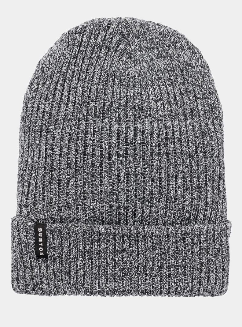 Black / White Burton Recycled Rib Women's Beanie | WPDCVG378