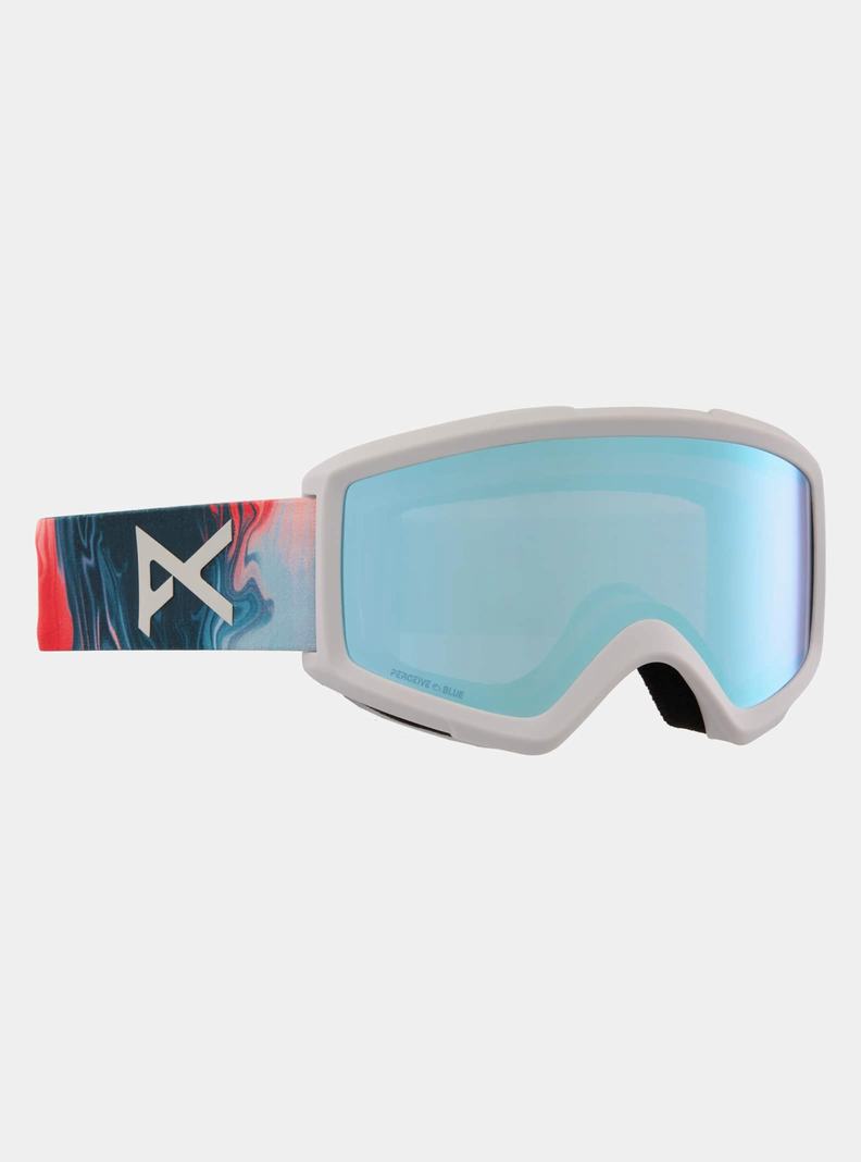 Blue Burton Anon Helix 2.0 Low Bridge Fit Men's Ski Goggles | BONHMR820